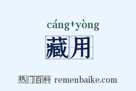 藏用是什么意思的图片